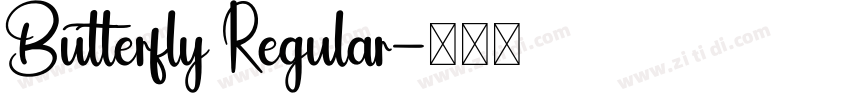 Butterfly Regular字体转换